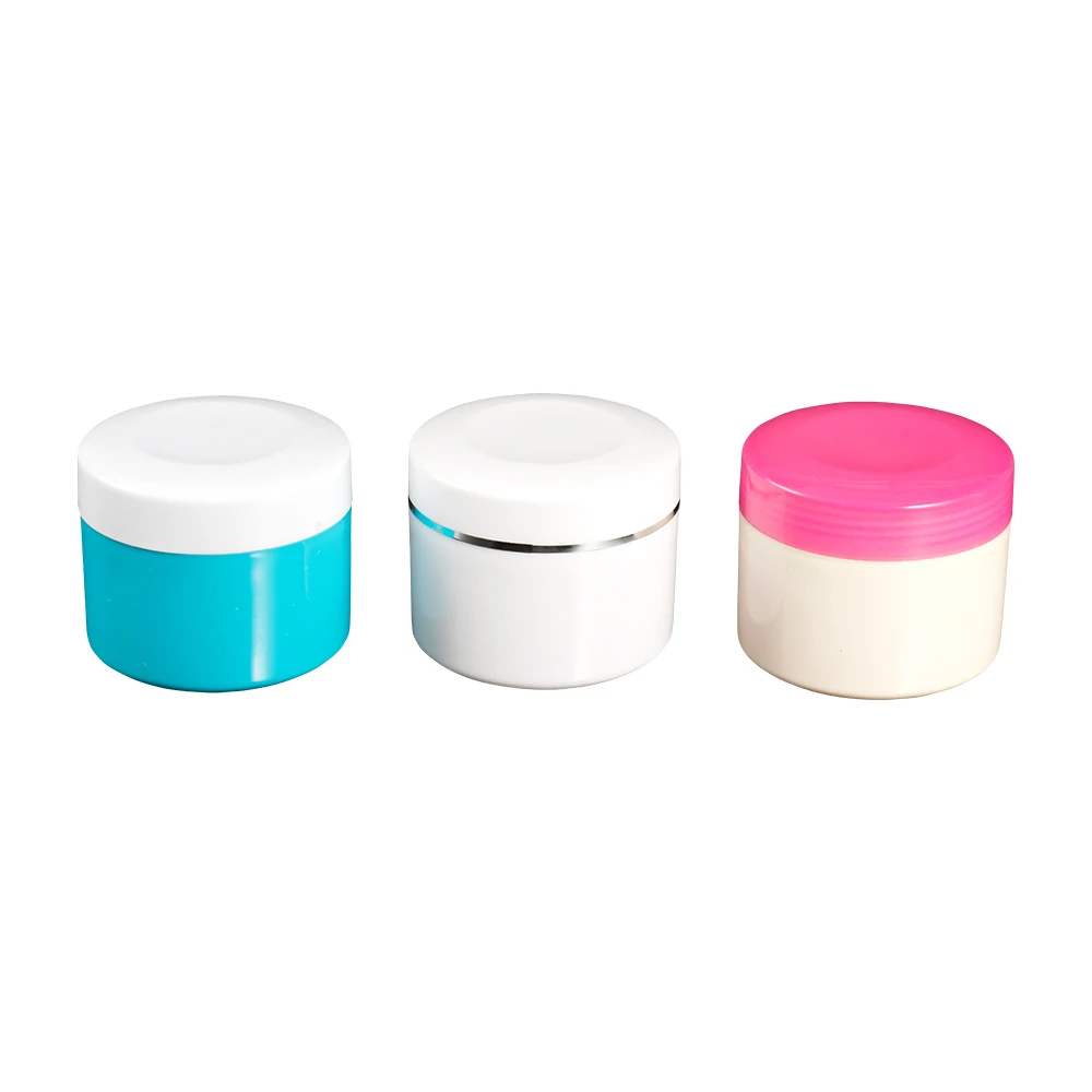 200g 250g large-capacity single-layer screw up type PP material plastic cream jar cosmetic empty container