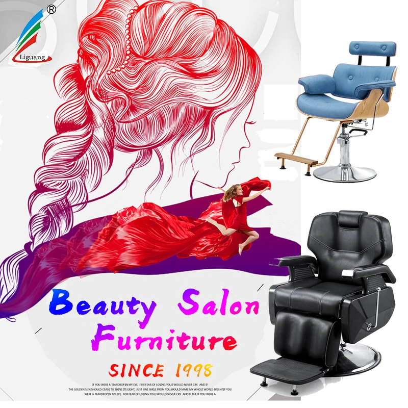 Kiki Newgain Wholesale Beauty Salon Hydraulic Reclining Barber Hairdressing Styling Chair for Hairdresser Washing Hair Washing