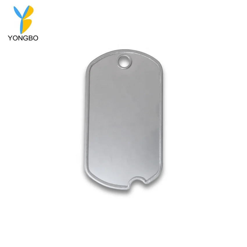 Manufacture 304 Stainless Steel Dog Tag With Matt Silver Or Shinny Silver Surface Finishing