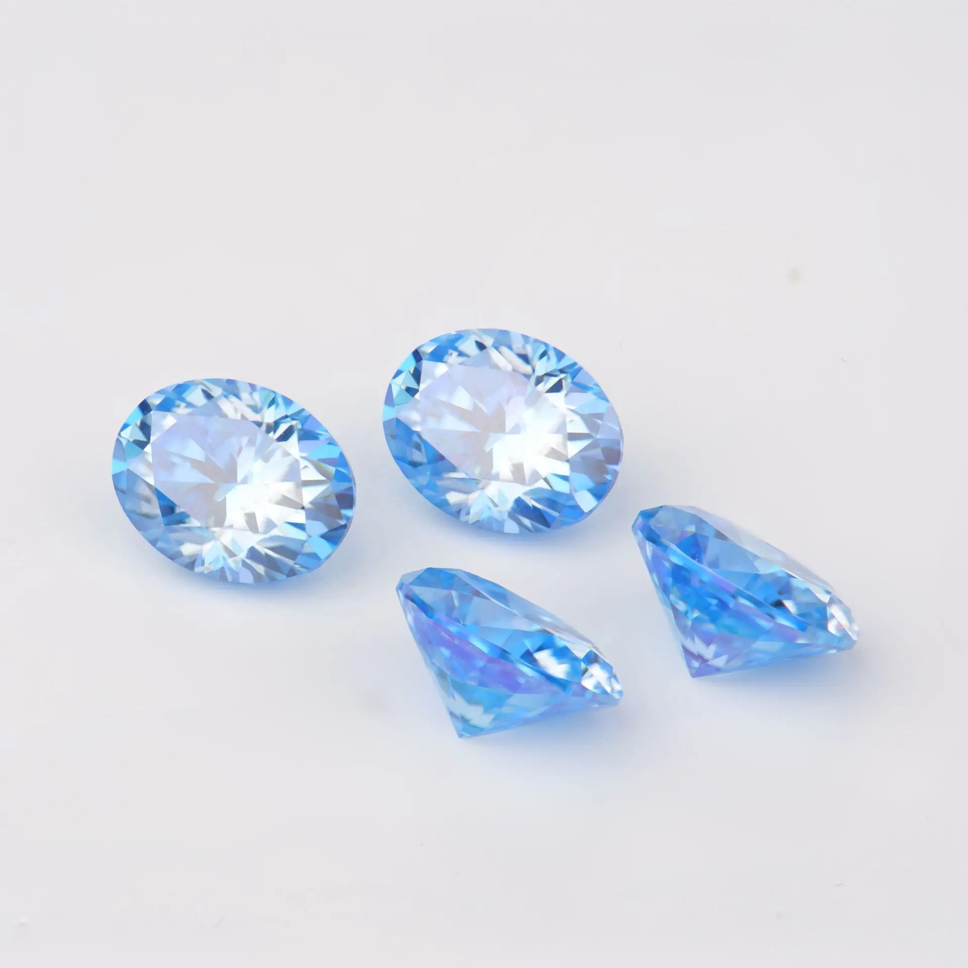 Wholesale multicolored vvs oval cut loose moissanite stone yellow pink gra certified moissanite loose diamond