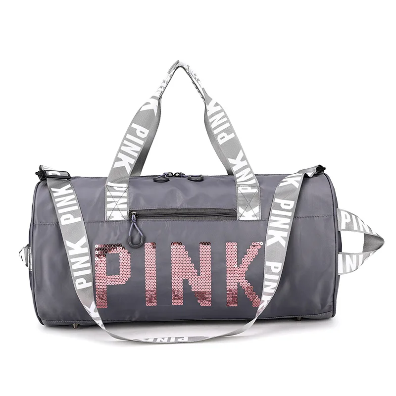 2021 Hot Selling Travelling Custom Duffle Bag For Girls Pink