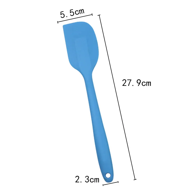 Silicone Spatula Cooking Butter Kitchen Pastry Tools Heat Resistant Smoother Dough Cream Scraper Cake Accessories
