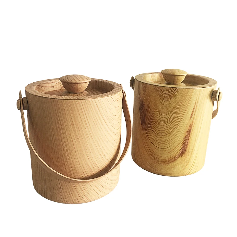 Custom Logo Top Seller Stainless Steel Double Wall Metal Champagne Wine Insulated  Bear Wine Cooler Ice Bucket With Lid
