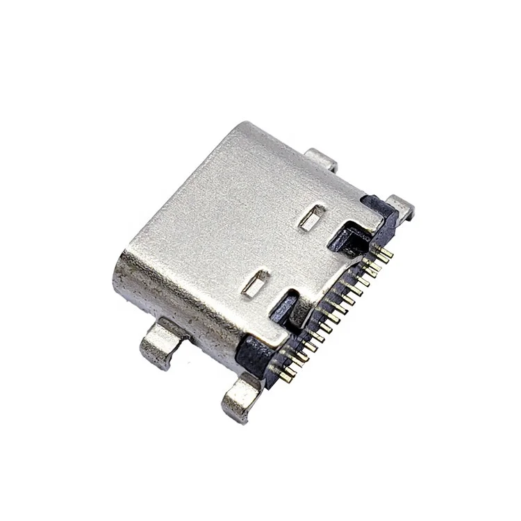 Made In China SMT USB 3.1 Type-C 16pin female connector for mobile phone charging port charging socket drag pin plug