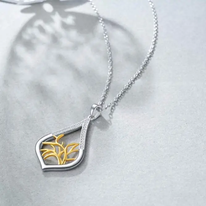 Hummingbird Lotus And Tree Of Life Pendant Sterling Silver