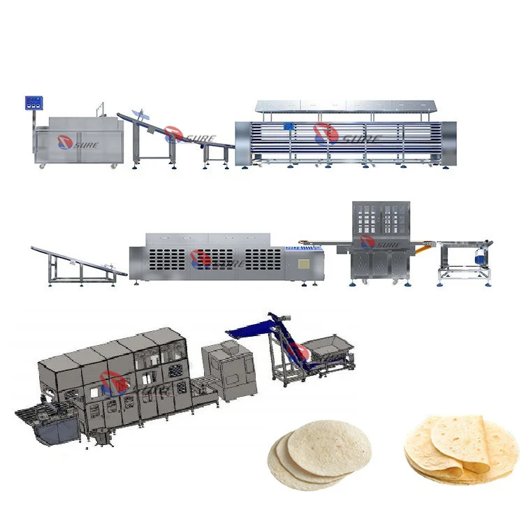 Automatic Flat Chapati Lebanese Roti Lavash Arabic Pita Bread Maker Making Machine Production Line China Tunnel Oven