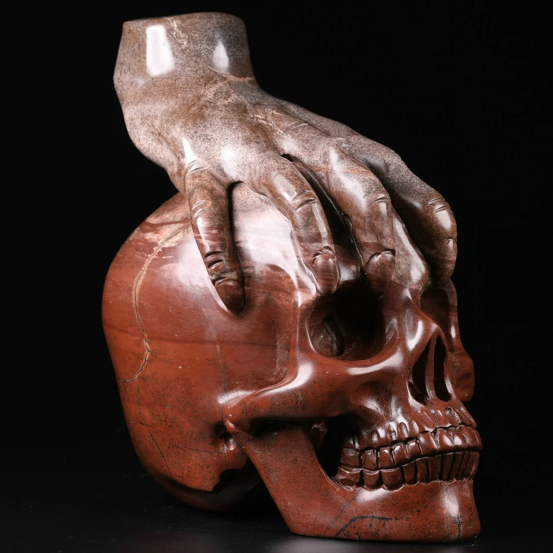 Wholesale 5.0 inch Crystal Skulls High Quality Hollow Carved Crystal Skulls Healing