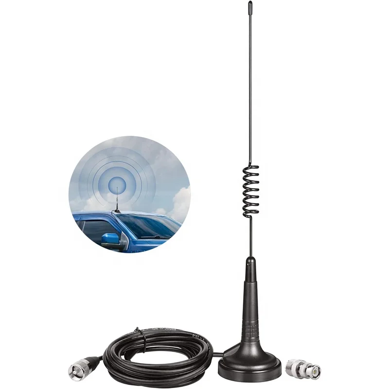 Cb Car Antenna 1.8dBi 27MHz With Magnetic Mount And Coaxial Cable Mobile Car Truck Radio Antenna