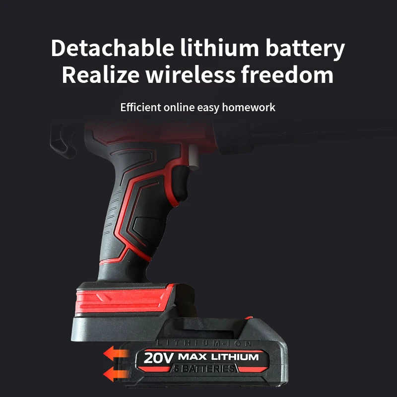 Electric Cordless Caulking Guns with LED British & American Standard Chargers Power Caulking Tools