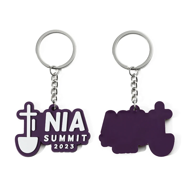 Promotional Gift Custom Soft Pvc Rubber Plastic 2D 3D Key Chains Keychain Silicone Keyring With Your Logo Letter