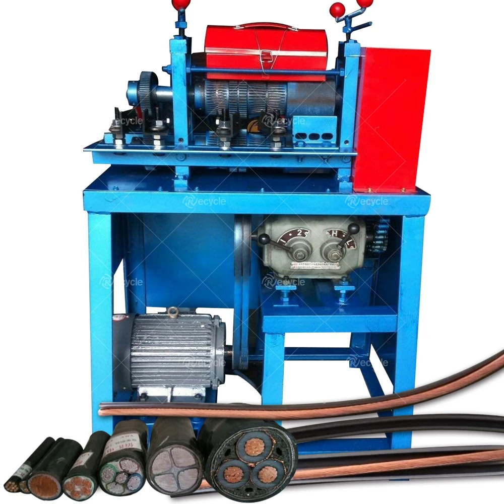 Multifunctional Copper Wire Stripping Machine For Waste Wires Cables Small Automatic Copper Wire Stripper Machine
