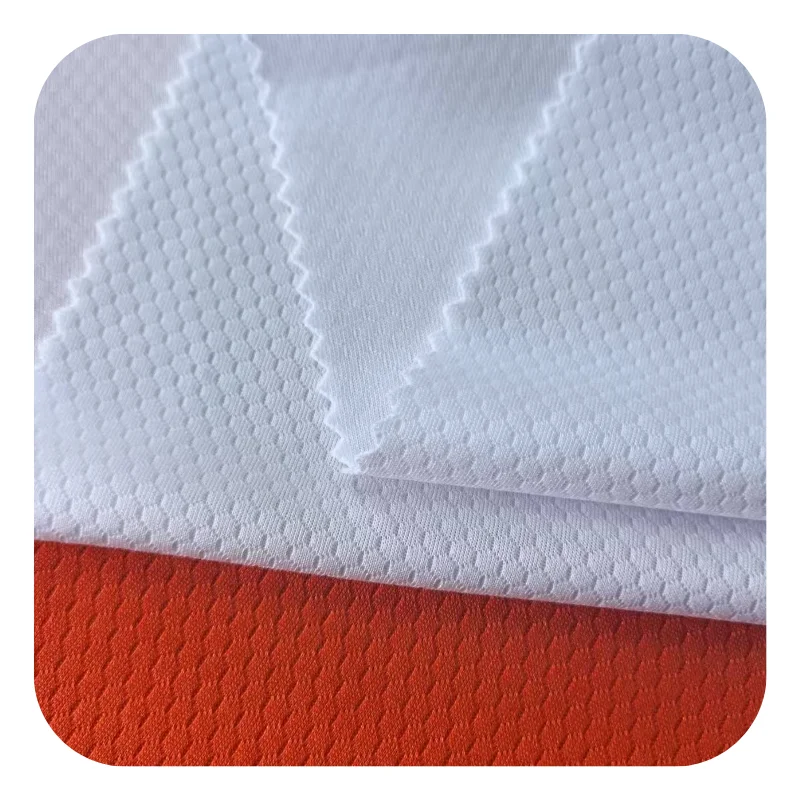 MY Knitting Factory Soccer Mesh Fabric 100%Polyester Knitted Sports Fabric Honeycomb Fabric Quick-Dry for Sportswear