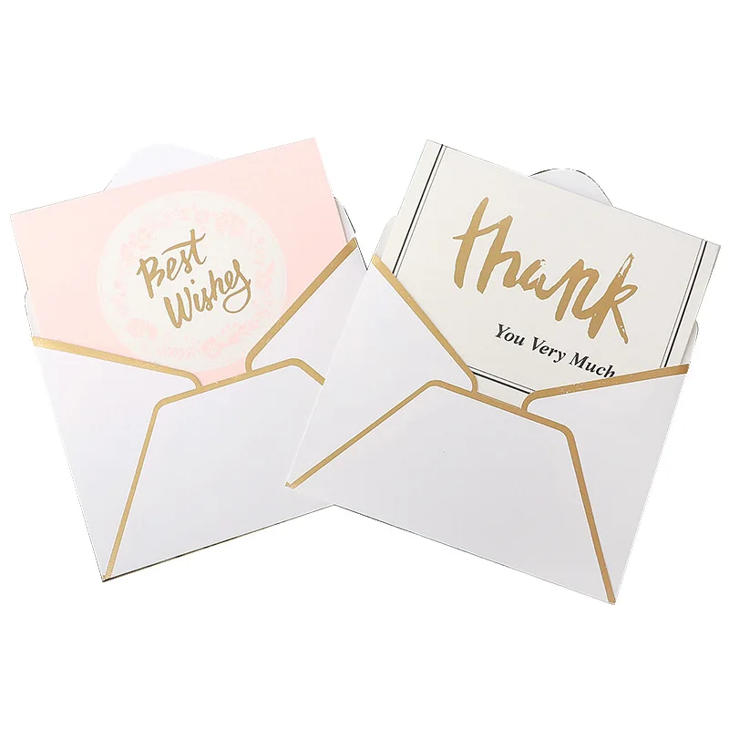 Custom Business Thank You Cards DIY Decoration Message Card Birthday Wishes Simple Creative Greeting Card