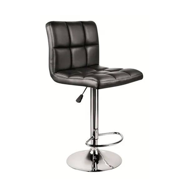 high hotel luxury stainless steel adjustable White minimalist bar chair