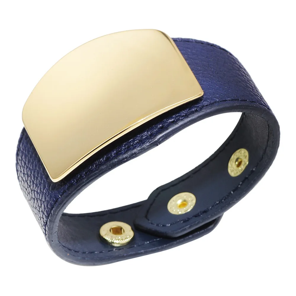 2020 vintage fashion eagle genuine leather embossed bracelet bangle punk rock style 2020 new wristband adjustable factory  whole