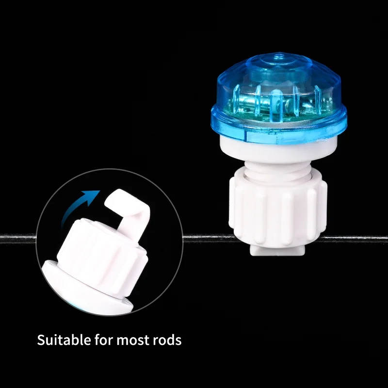 SENDA Blue Electronic LED Fishing Light Bulb with Sound Alarm and Audible Alarm For Sea Fishing Rod Shaking Indicator