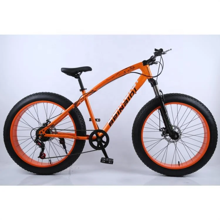China Factory 26-Inch Snow Bikes Strong Aluminum & Steel Frame 21-Speed Mountain Bicycle with 26*4.0 Fat Tire Cycles