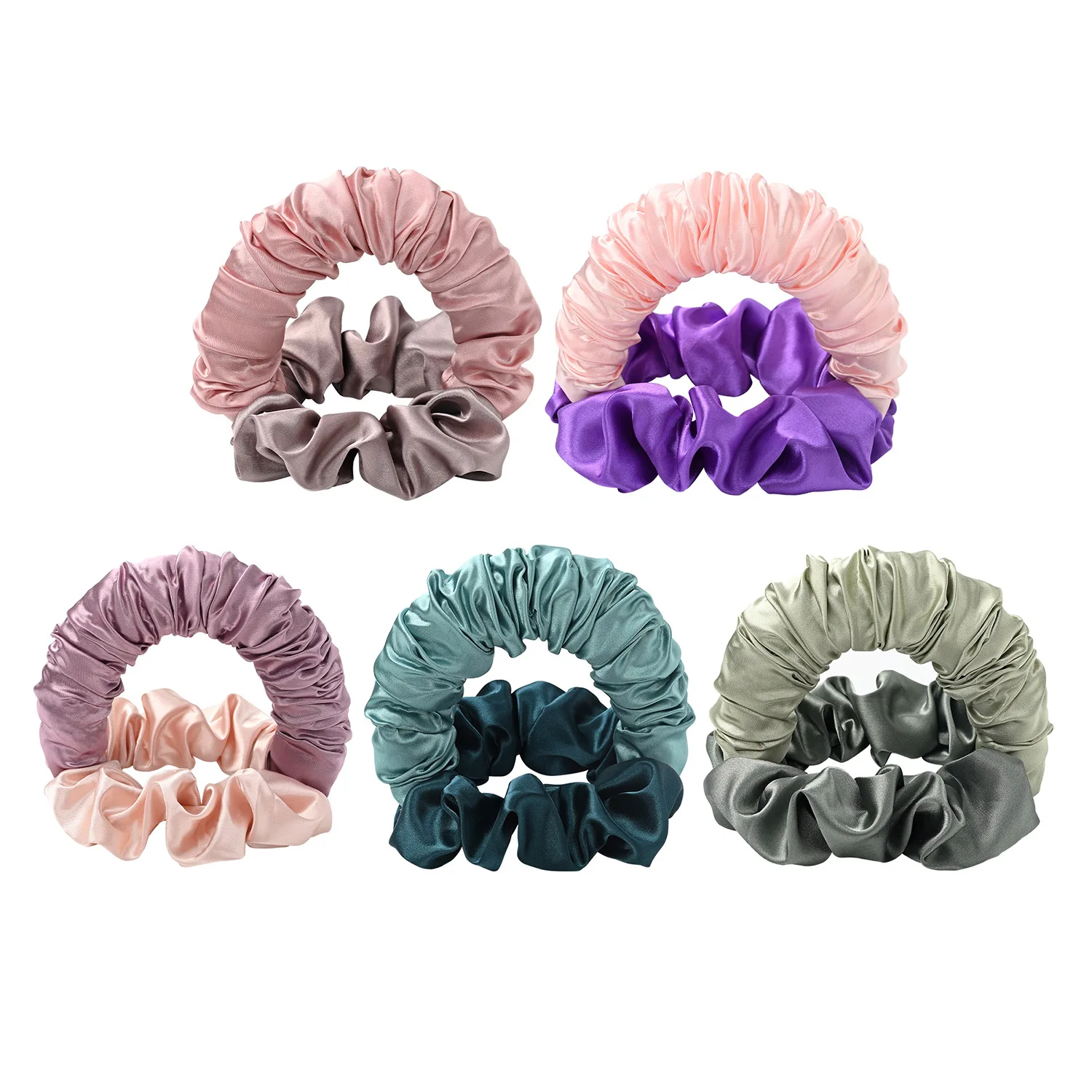 Wholesale Luxury Imitated Silk Fabric Hair Curler Custom Logo No Heat Traceless Portable Hair Curler