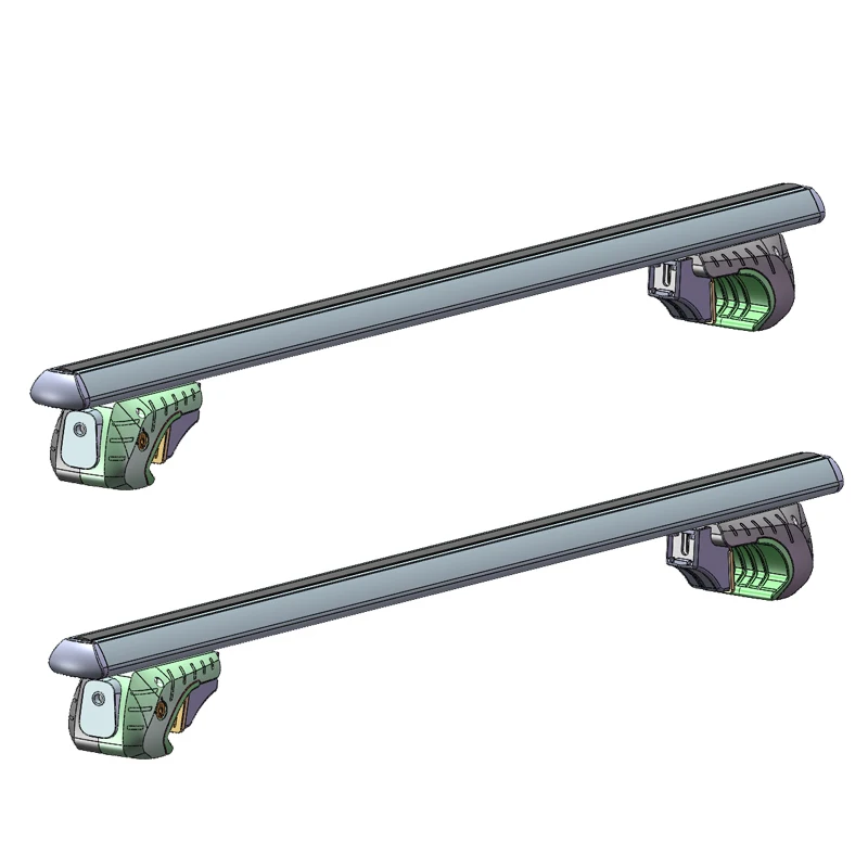 Car Roof Rail Rack Universal Adjustable Aluminum Cross Bar With Lock B05