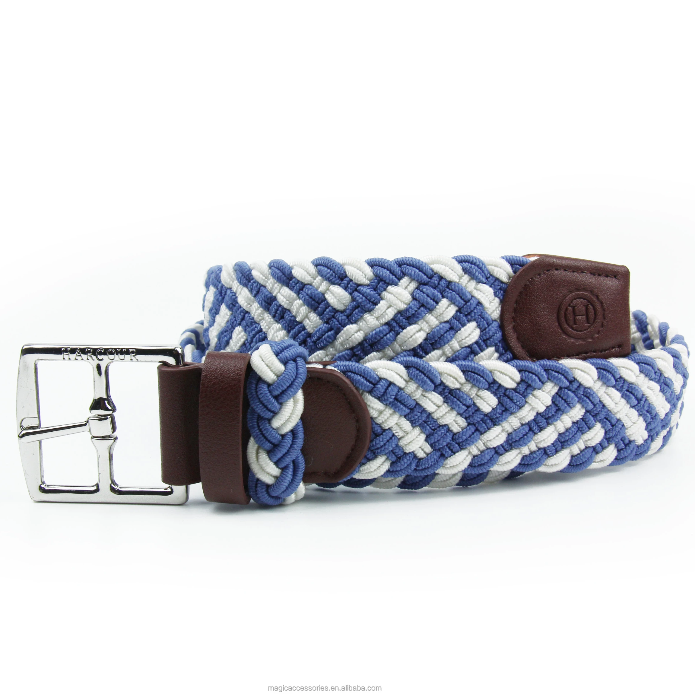 Hot Lady Belt Waist Elastic Woven Belts Women Belt for Jeans Fashion Silver Brushed