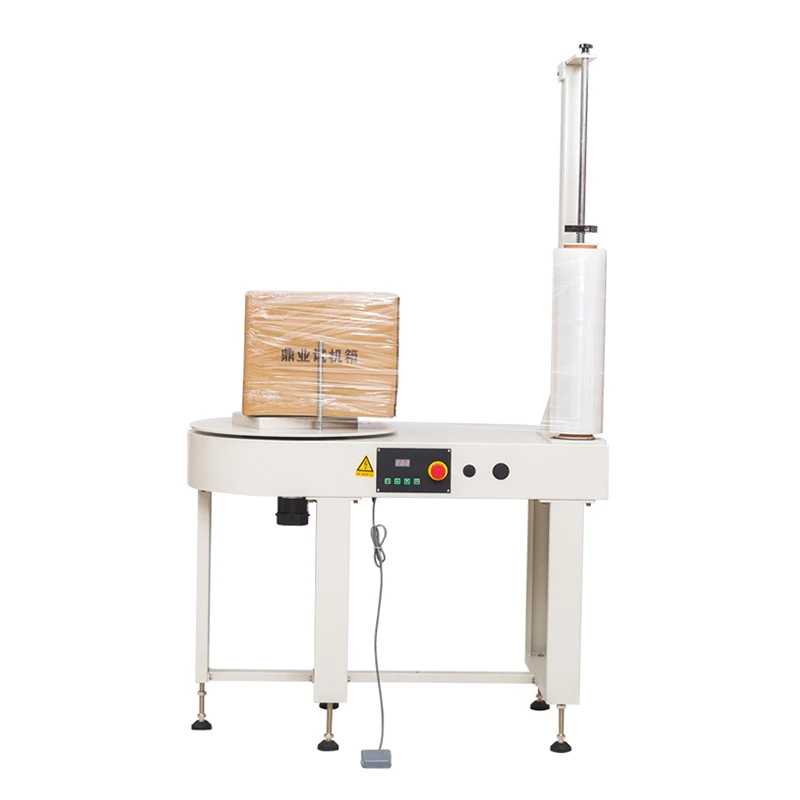 DBC800 Semi-auto carton box stretch film wrapping machine