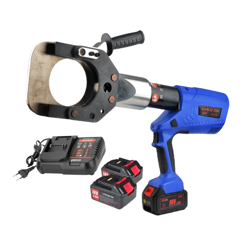 EZ-105A Battery powered hydraulic Electric Cordless Armoured Cable Cutting Tool Wire Cable cutter machine for CU/AL Cable