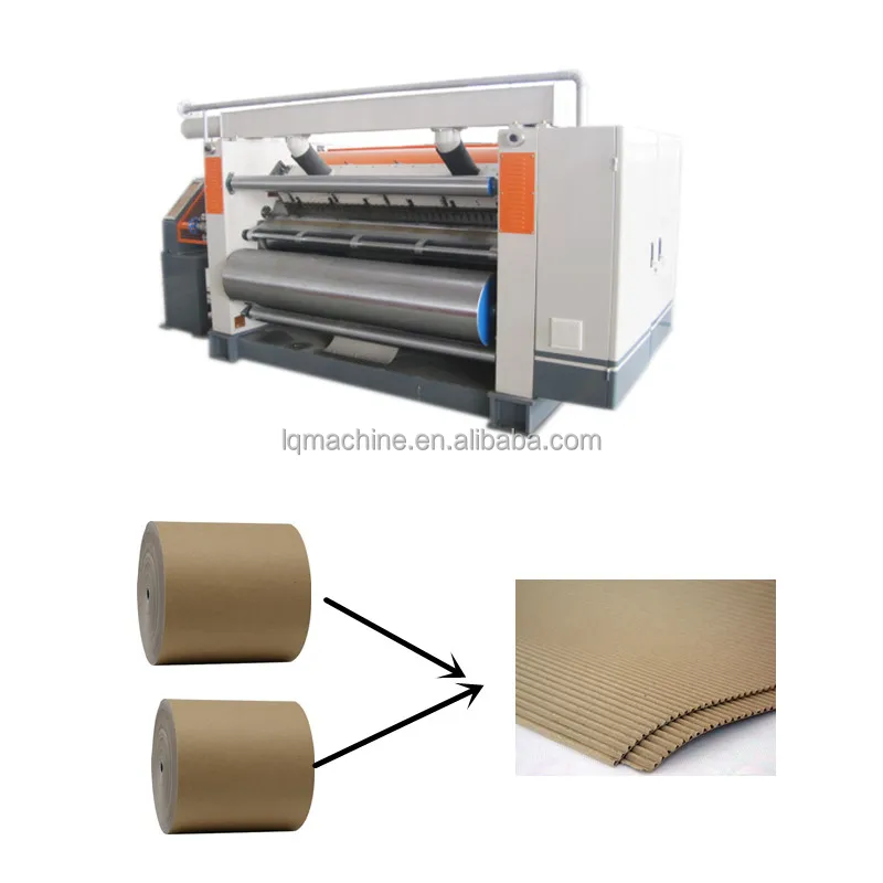 2 ply A/B/C/D/E flute corrugated cardboard making machine/corrugated single facer