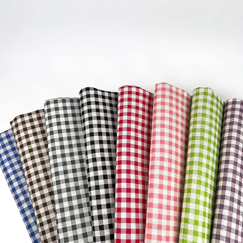 Good quality woven 90%polyester 10%cotton cotton linen fabric practical and decorative for daily necessaries