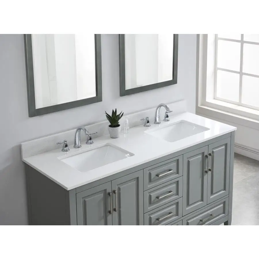 White quartz stone crystal countertop