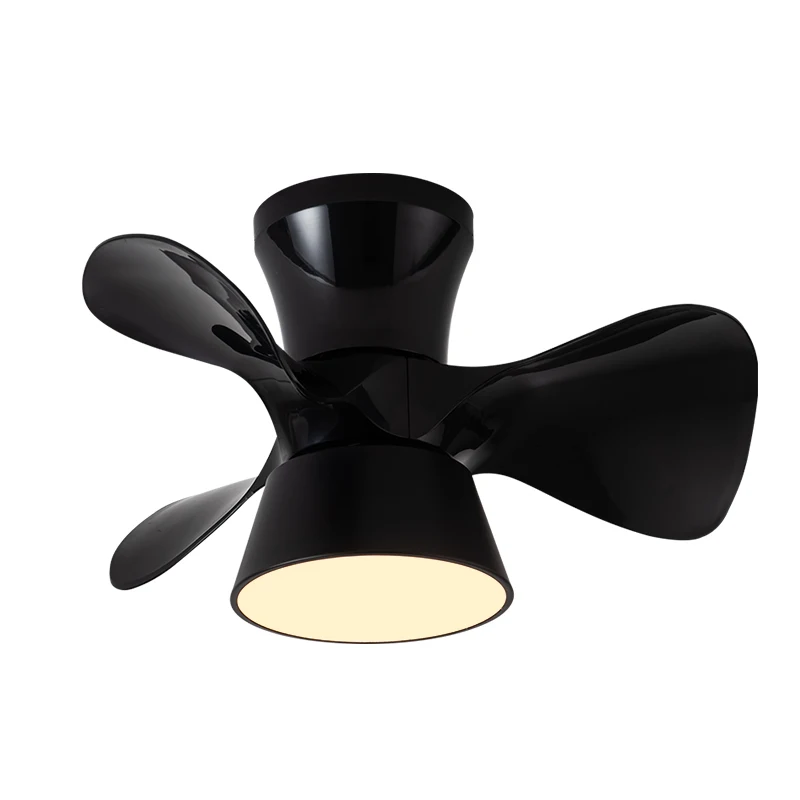 Decorative children room 55CM mini modern DC remote control led ceiling fans light