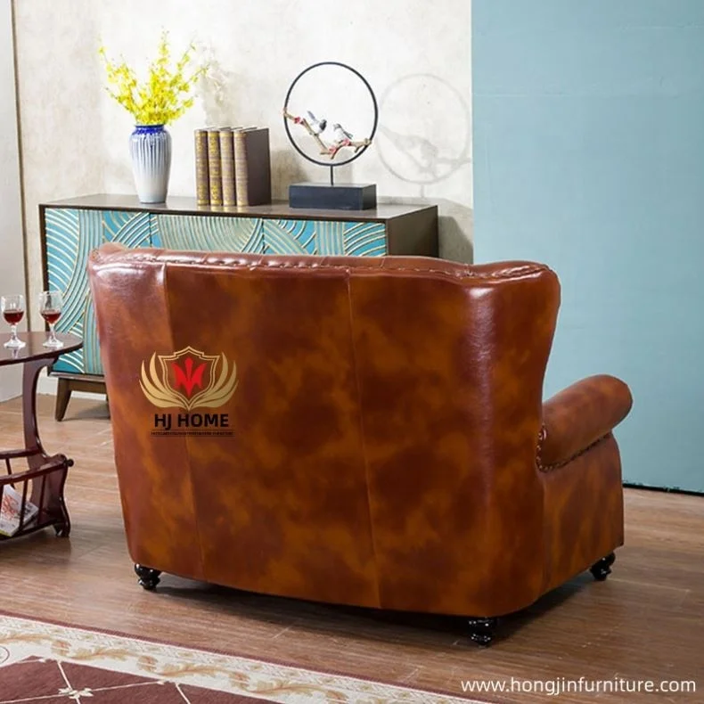 HJ домашний винтажный Лофт классический chesterfield диваны с ворсом мебель кожаный бар кафе Паб клубный салон Ретро промышленный диван