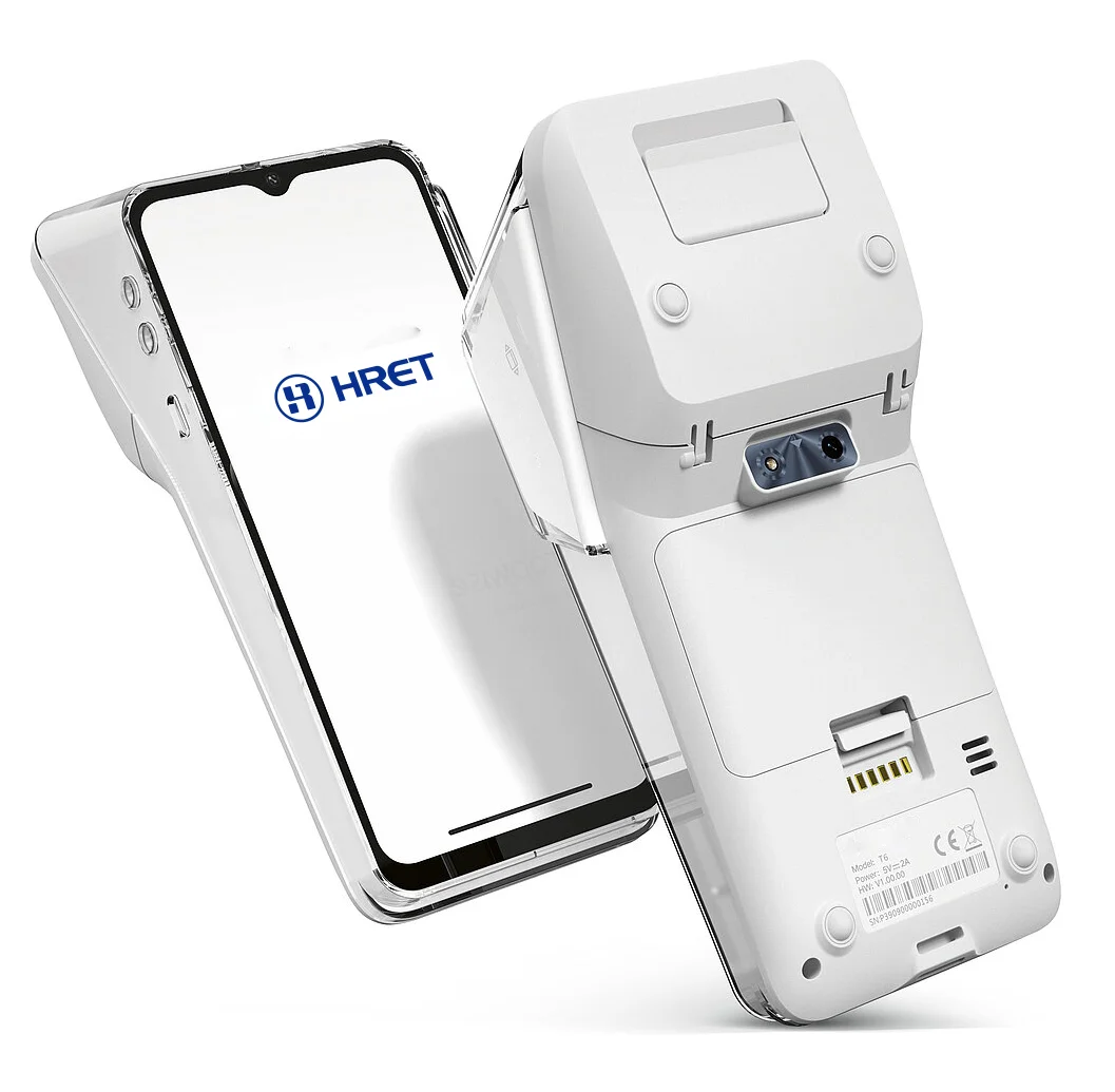 New Launch T6 EMV POS Android 13 Credit Payment POS Terminal 6.5 inch Full-Screen Smart Mobile POS 2+32GB