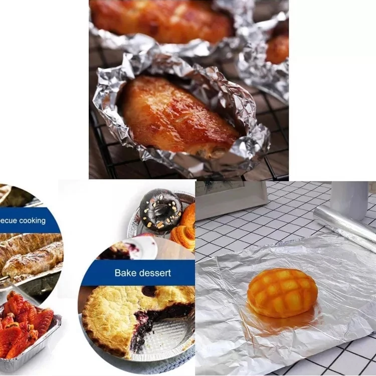 Рулон алюминиевой фольги для пищевых продуктов сверхмощный антипригарный рулон кухни 8011