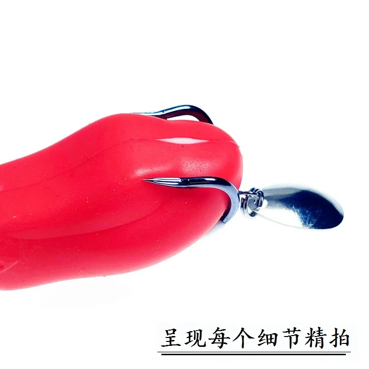 Silicone Frog 6cm 13g Artificial Bait With Hook Spoon Soft Fishing Lure Long Casting Rubber Frog Factory Direct
