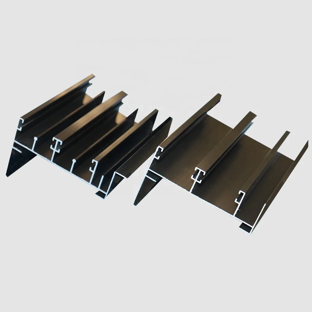 
6063 aluminum sliding window frame profile powder coating anodizing champagne china top brand factory 