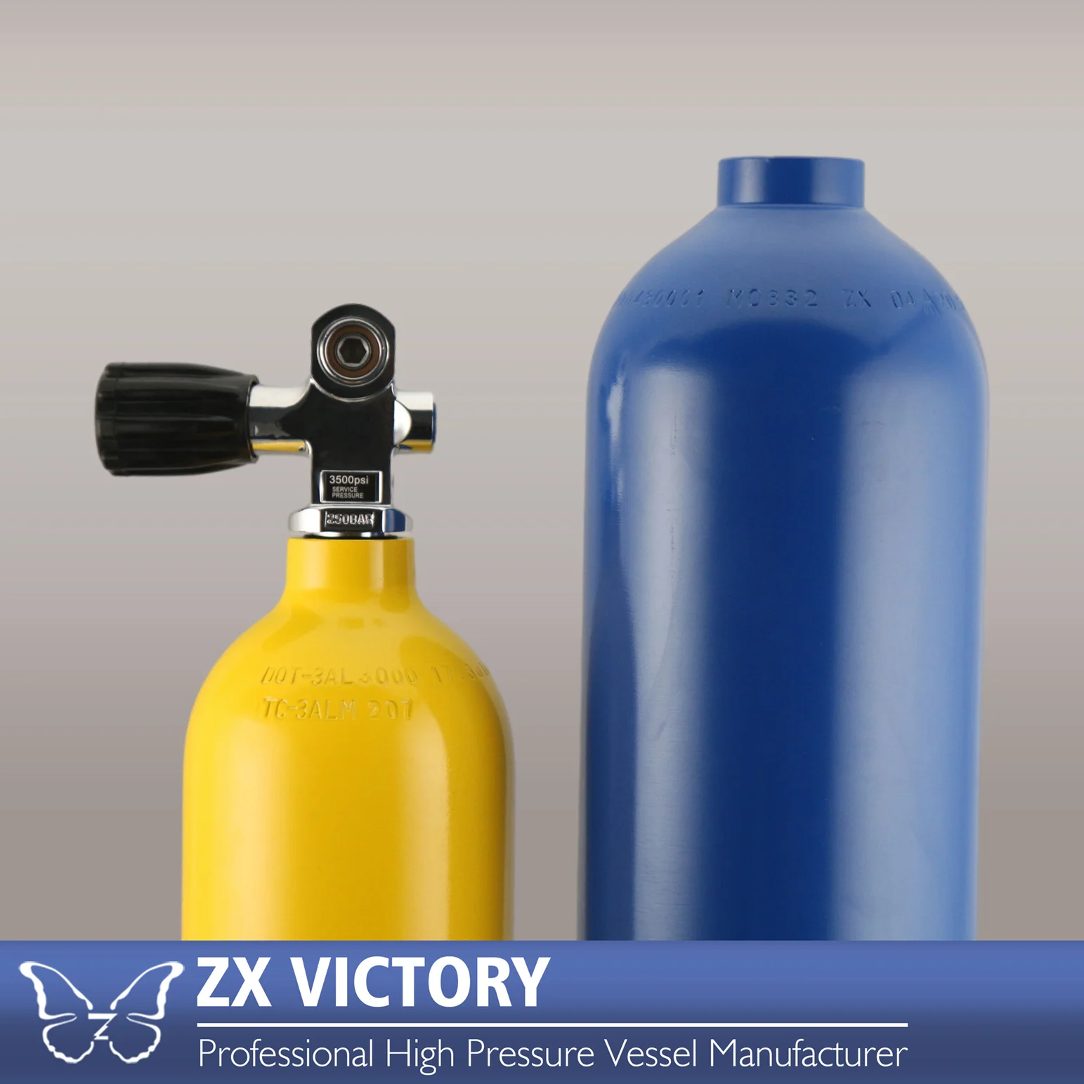 ZX TPED 2L scuba oxygen small diving oxygen tank cylinder price cylinder scuba for diving