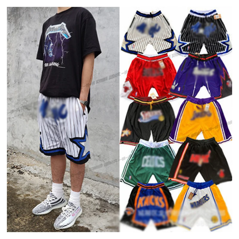 2021 Retro Vintage Bulk Mba Boys Kids Womens Mens Just Don Mesh Wholesale Custom Basketball Shorts