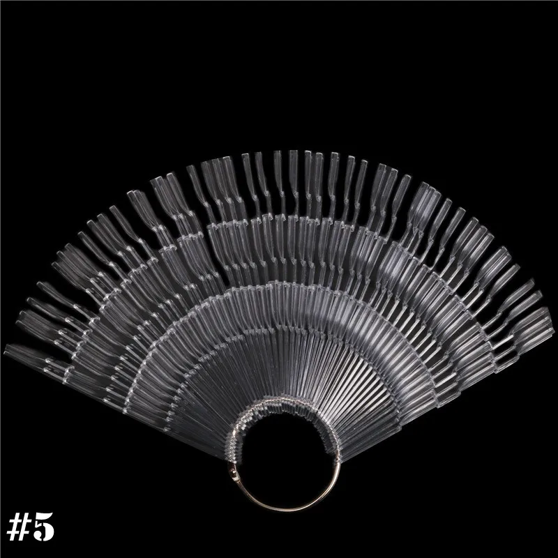 Factory sale different shape plastic nail gel polish color display/nail art color chart