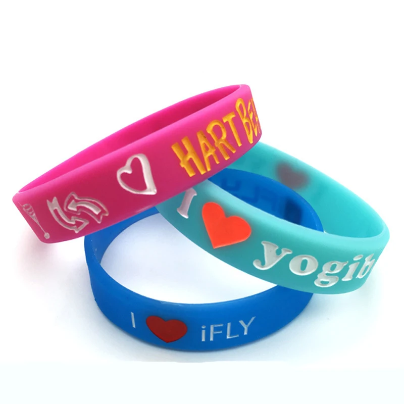 Cheap New Bracelets Silicone Wristbands Wristband Bracelets for Festival Custom Logo Silicone Bracelet Unisex BANGLES Silicon