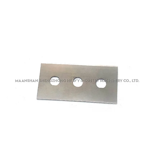 Tungsten carbide three holes blade for cutting plastic film