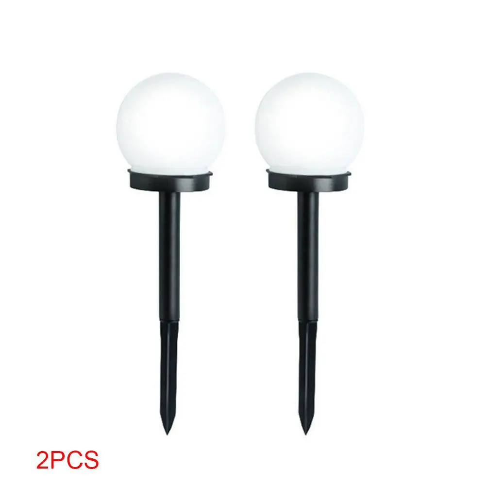 10CM ball light Hot sales cheap plastic outdoor garden pathway yard lamp solar led garden light