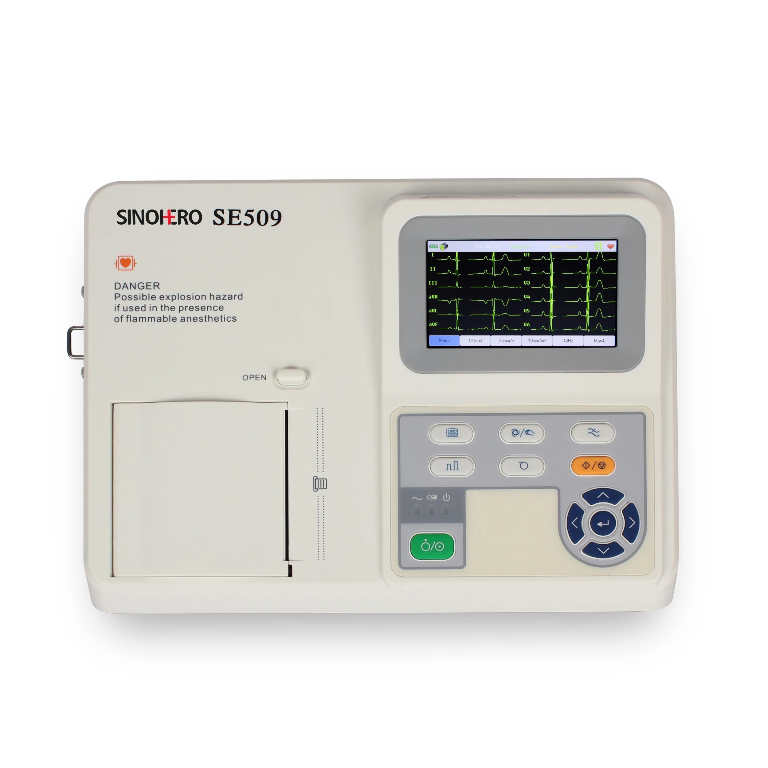 Se509 Sinohero USB Port Three Channel ECG Touch Screen Machine Digital Electrocardiograph