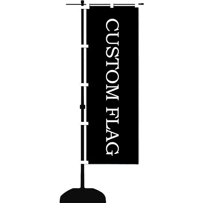 2025 High Quality Banderas Personalizadas  Sublimation Outdoor Hanging Advertising  Design 180x60cm Nobori Flags with Pole