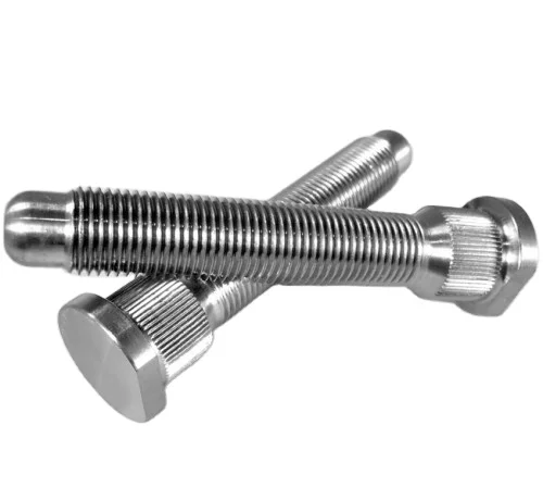 DIN STANDARD ANSI ASTM 18.2.2 Low Price Stainless Steel Wheel Stud Bolts With Knurling From HanDan