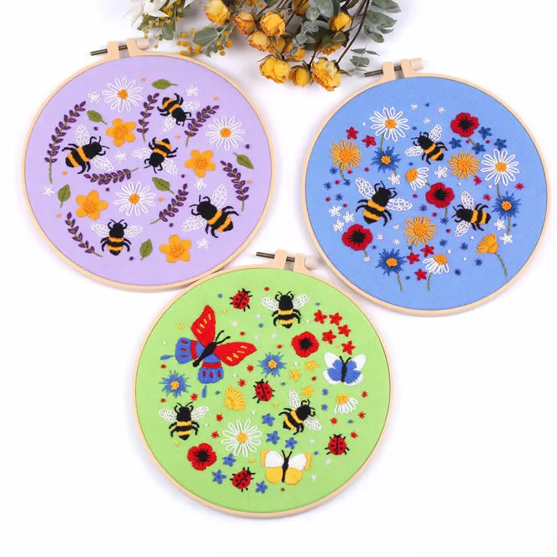 Cartoon Animals Plants Paintings Craft Rug Hook Embroidery Cross Stitch Kits for