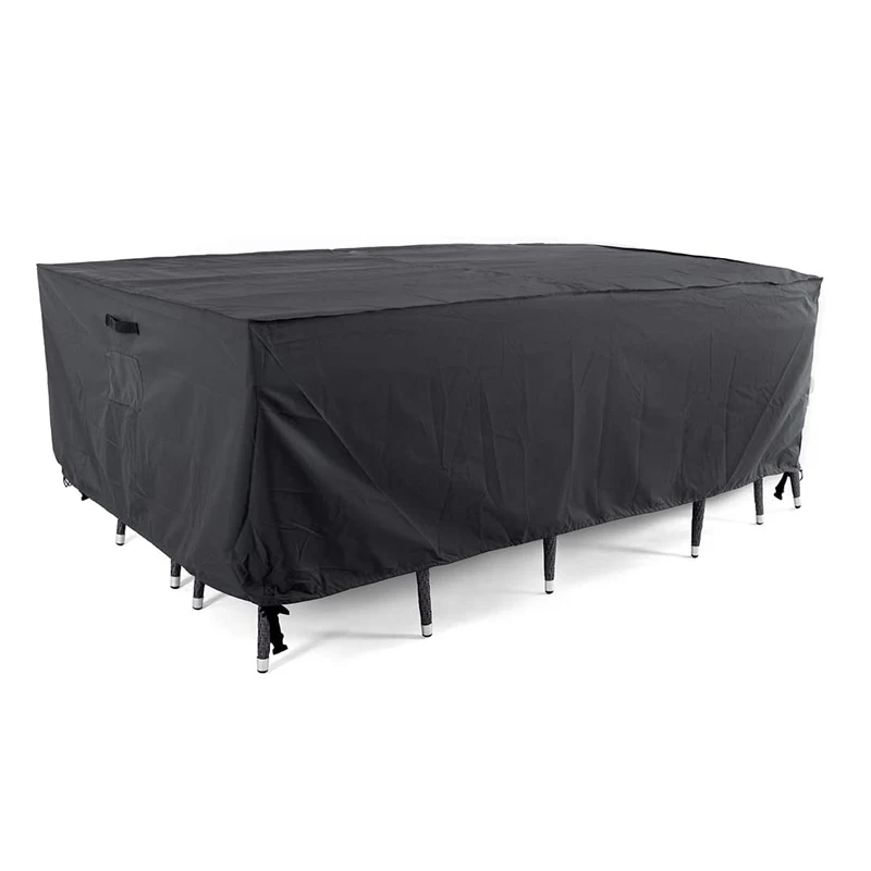 600D Heavy Duty Polyester Waterproof Rectangular Square Patio Table Cover