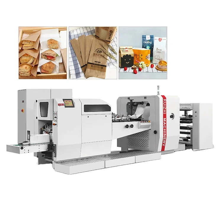 RZJD-G350J High Speed Sharp Bottom Food Paper Bag Making Machinery Supplier