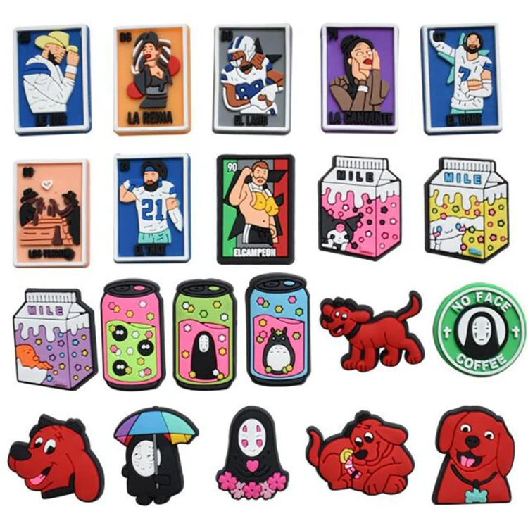 Fast delivery Croc pvc shoe charms wholesale adult croc charms custom shoe decoration charms