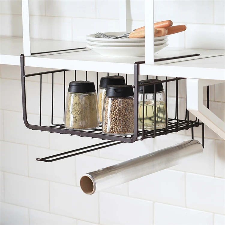 
Metal Hanging Shelf Storage Basket Cabinet Storage Shelf Wire Basket Organizer For Kitchen 