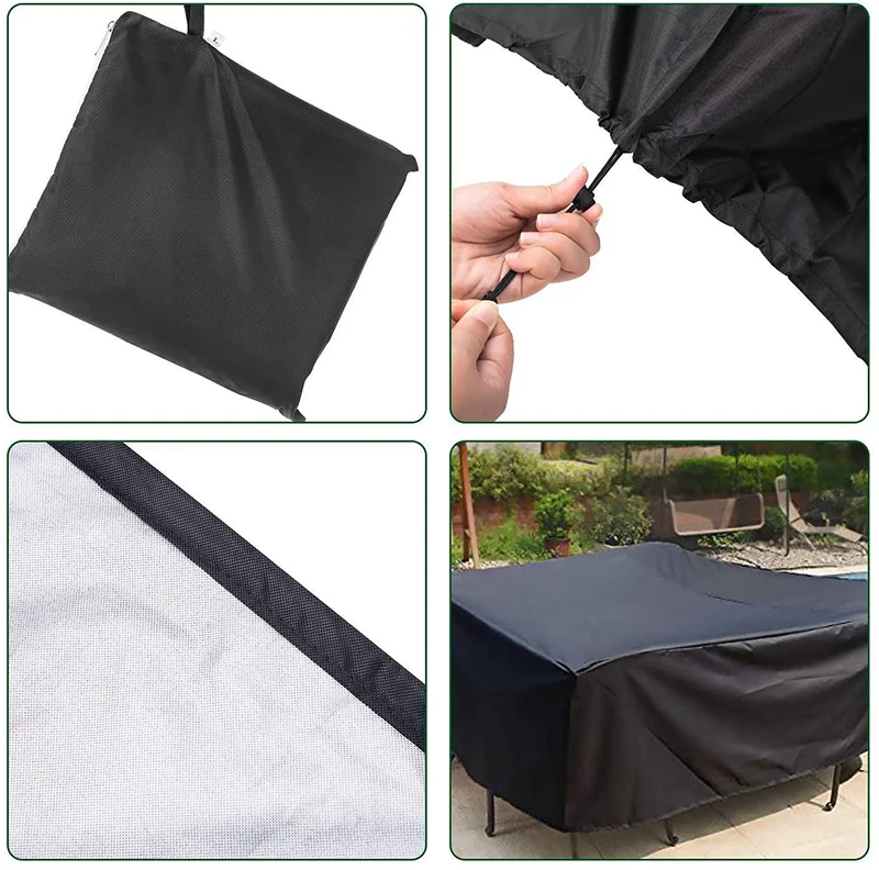 GUTSBOX 2021 New 210D Inner Layer Silver Outdoor Furniture Cover Furniture Cover For garden tables